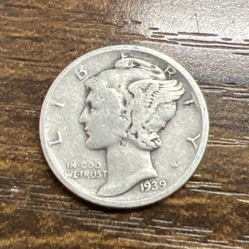1939-D MERCURY SILVER DIME ACTUAL COIN Get More Today & Save Shop Here Buy Here