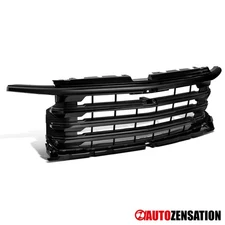 Fit 2019-2025 Silverado 1500 High Country Glossy Black Billet Bumper Hood Grille