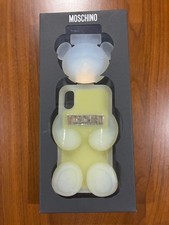 Funda para iPhone Moschino en forma de oso amarilla de lujo diseñador modelo raro edición limitada
