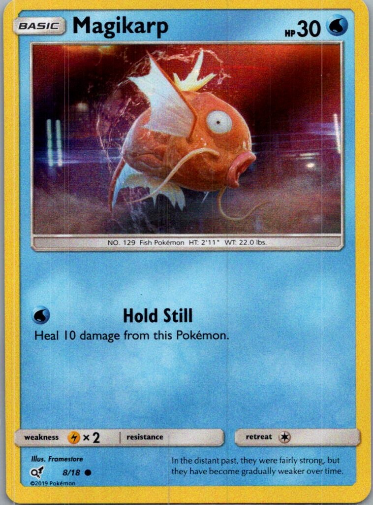 Magikarp 8/18 Common Detective Pikachu Pokemon Holo Near Mint