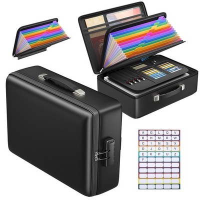 Grothery 5200°F Fireproof Document Box with Lock, Hard Case Fire Proof Safe f...