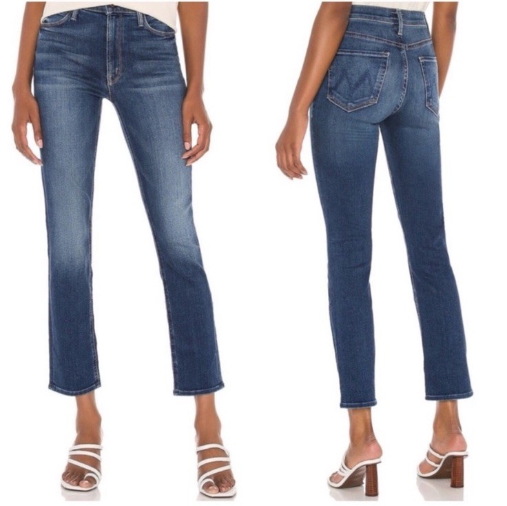 Mother Jeans Women’s Size 31 The Mid Rise Dazzler Ankle Sweet And Sassy Stretch