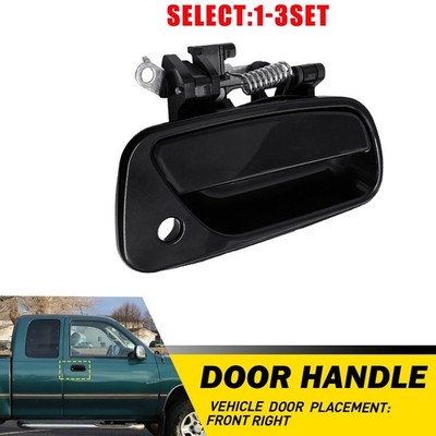 Passenger Side Right Outer Door Handle Black for Toyota T100 93-98 Year 1-3X