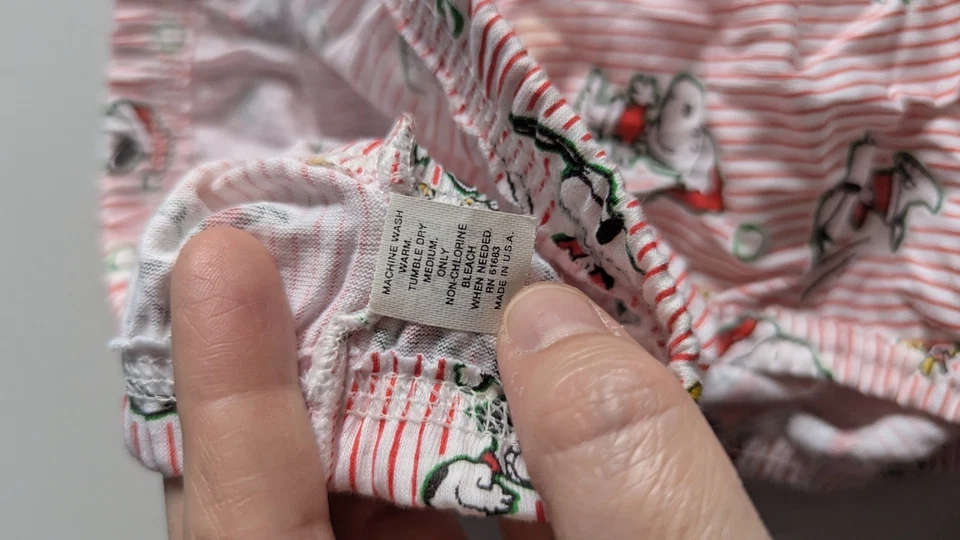 Винтажные мужские SNOOPY бикини трусы Sz L 36-38 1980-х редкая новый из старых запасов праздник Рождество - Изображение 3 из 4