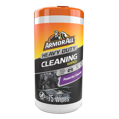 Armor All Heavy Duty Cleaning Wipes, Disposable Car 75 Count (Pack of 1) 