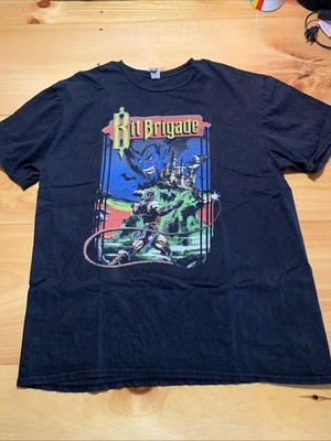 Bit Brigade Castlevania NES Arcade Game T-Shirt Speedrun Band Black XL