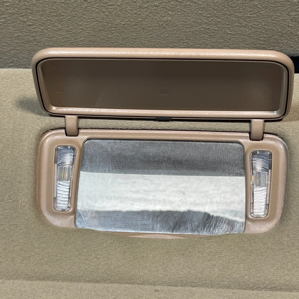 Par de parasoles Ford Explorer 1995-2001 diestro conductor pasajero beige tostado OEM Foto 4 de 4