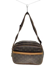 LOUIS VUITTON SHOULDER BAG REPORTER PM_MONOGRAM CANVAS PVC Brown Used