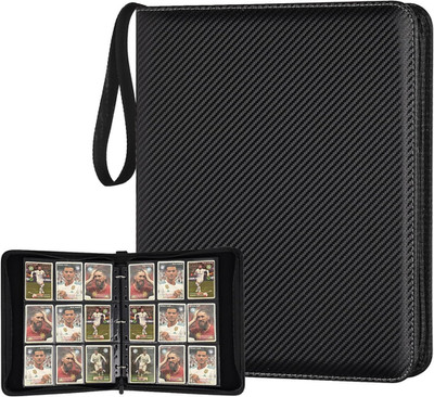 9 Pocket Card Binder, Premium Zip Trading Card Binder, 720 Double Sided Pocket P