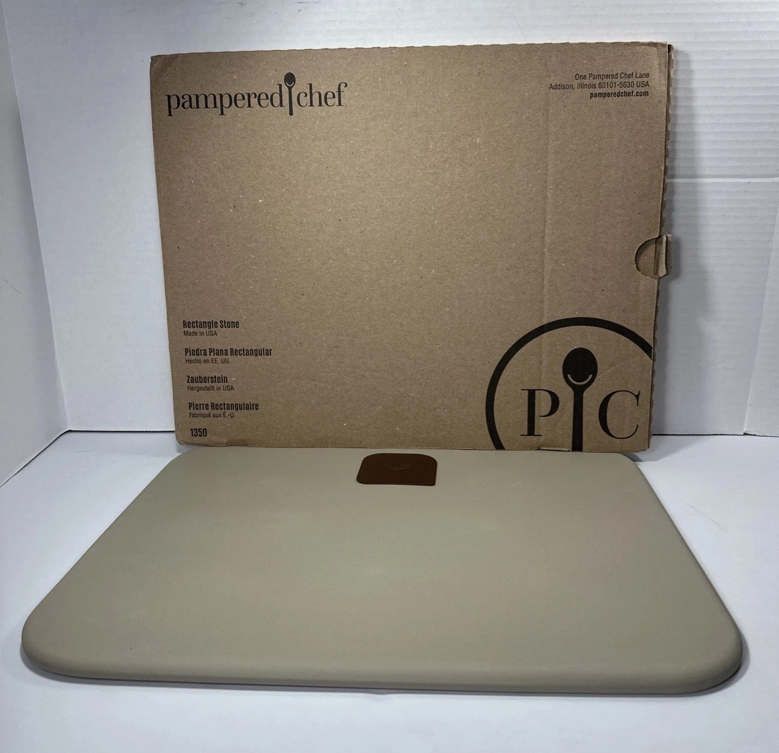 Pampered Chef 12x15 Rectangle Baking Stone 1350 Cookie Sheet