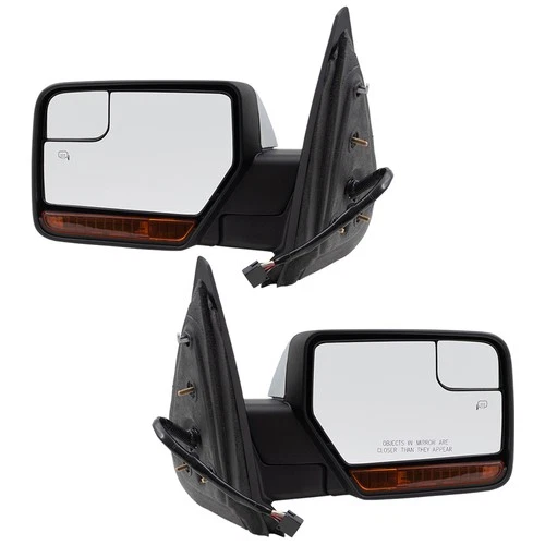 Power Mirror fits 2013-2014 Expedition Spotter Glass Puddle Lamp Memory Heated