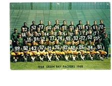 1968 GREEN BAY PACKERS TEAM PHOTO STARR NITSCHKE NFL  FOOTBALL HOF USA