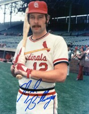 Dick Billings Autographed 1974 1975 St. Louis Cardinals Wrigley 8x10 Photo COA