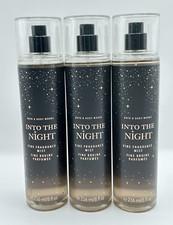 NEW Bath  Body Works Into The Night 3pc Set Full Size Fine Fragrance Mist 8oz