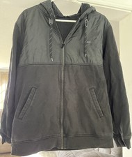 Vans Classic Black Mens Large Jacket With Hood Vtg Toggles