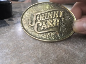 johnny cash belt buckle