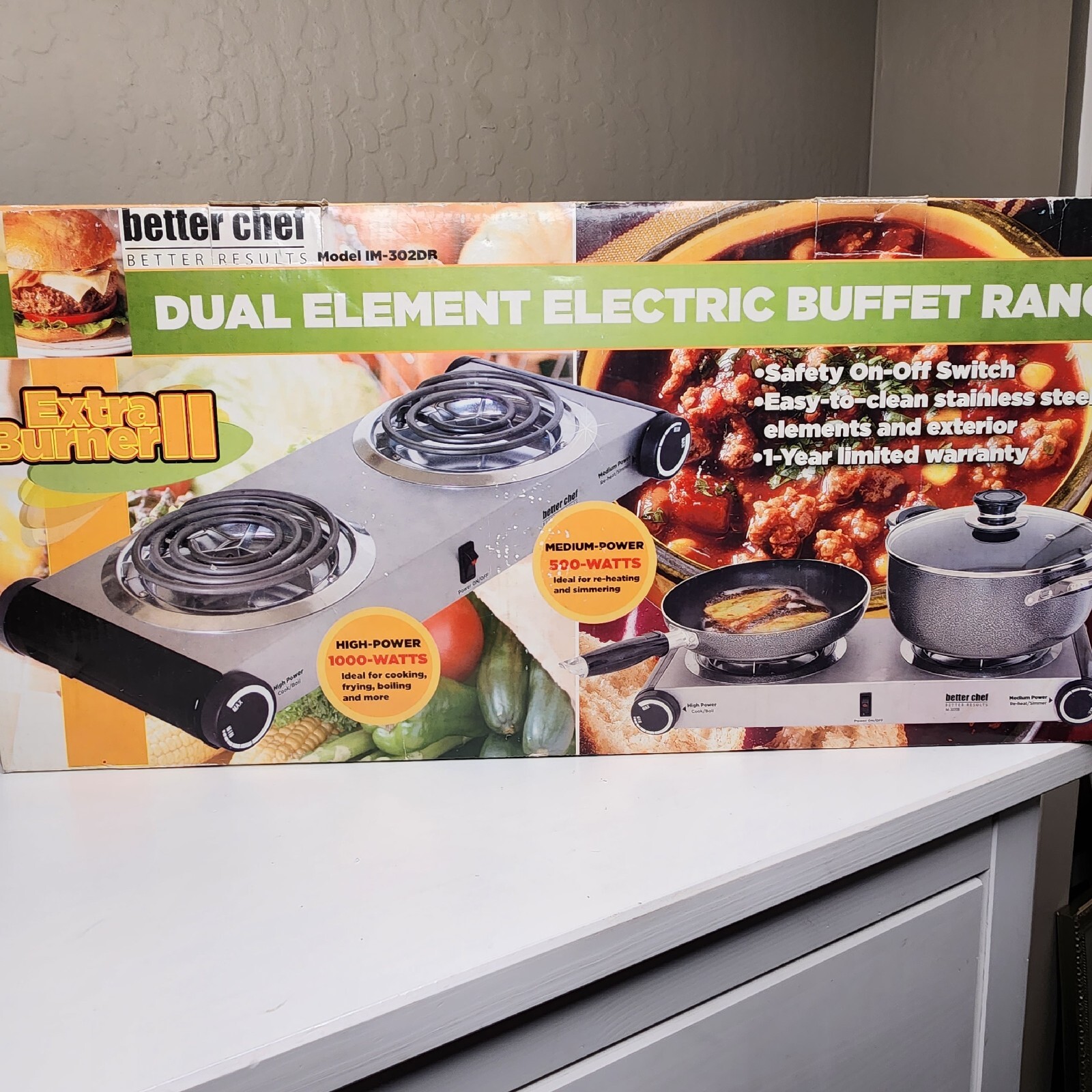 Better Chef Dual Element Electric Buffet Range Vintage New In Box Must See  | eBay
