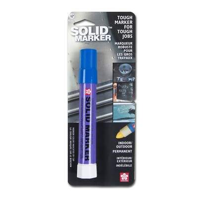 46582 Sakura Solidified Solid Paint Marker, Blue, Bullet Tip, Pack of 12