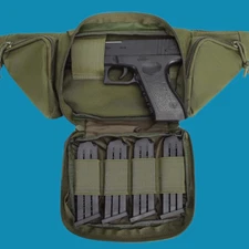 US Tactical Concealed Carry Fanny Pack Holster Pistol Waist Pack Bag Gun Holster