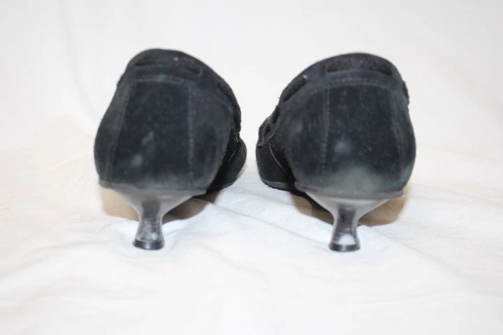 Salto gatinho feminino DR. SCHOLL'S original preto "Sundance" couro de vaca 10M Brasil-B18 - Imagem 3 de 4