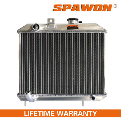 3Row SPAWON Radiator Fit Jeep 1941-1952 Willy's M38 CJ-2A CJ-3A MB 2.2L L4 L6 MT