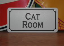 CAT ROOM Metal Sign