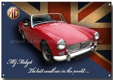 MG MIDGET METAL SIGN.CLASSIC