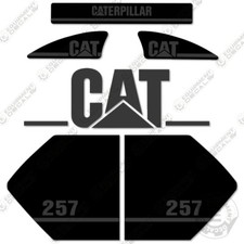 Fits Caterpillar 257 Decal Kit Skid Steer Loader - Custom Blacked Out