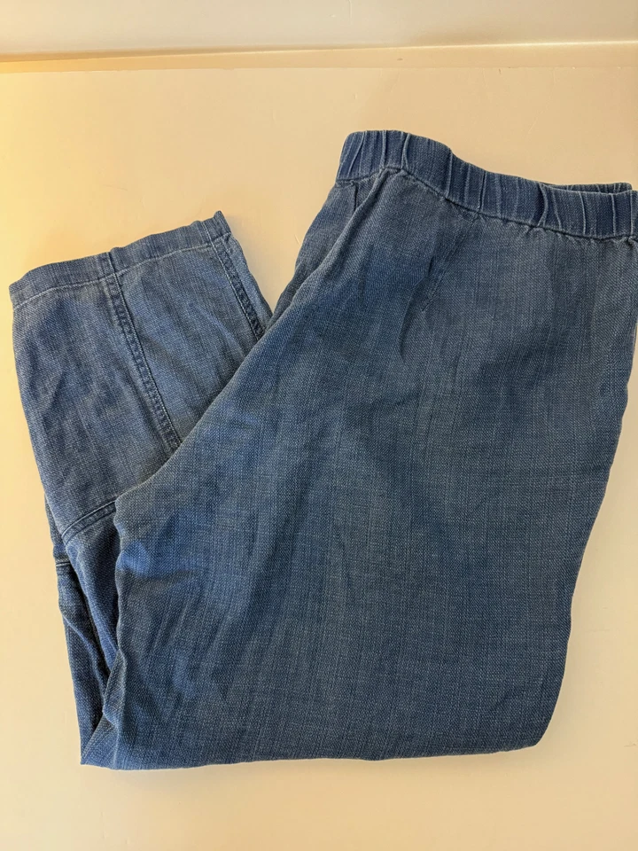 Pantalón PURE JILL J. Jill azul índigo con bolsillos para mujer XLP 36-44 x 24 Foto 2 de 4