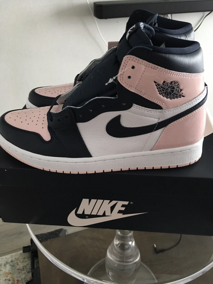 Air Jordan 1 Retro High OG Pink Navy White Womens Size 11 New