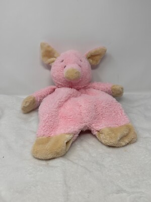 Baby Ganz Pink Flat A Pat PIG 16'' Plush Security Blanket Toy