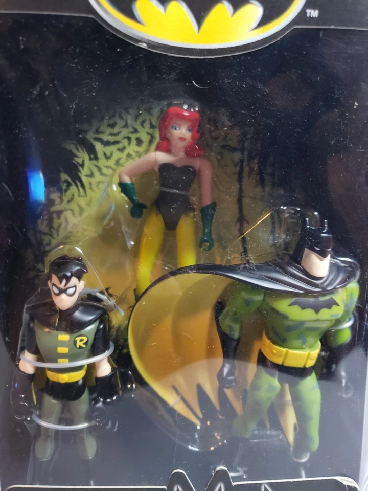 Batman, Robin, Posion Ivy BTAS Garden of Evil paquete de 3 Hasbro 2004 Foto 2 de 4