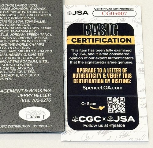 Ice Cube signed Straight Outta Compton Vinyl Album autographed JSA COA - Picture 2 of 2
