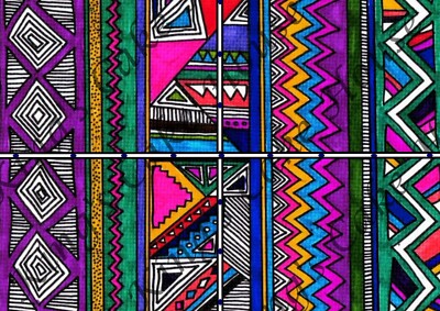 Essbare Tortenfolie, 2er Set Zuckergussblätter. Afrikanischer Druck