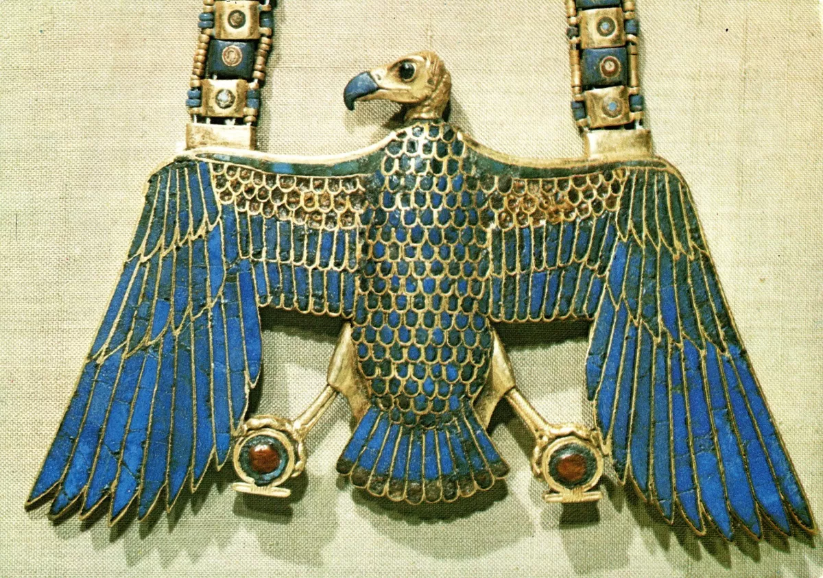 Necklace with Vulture Pendant Treasures of Tutankhamun Vintage