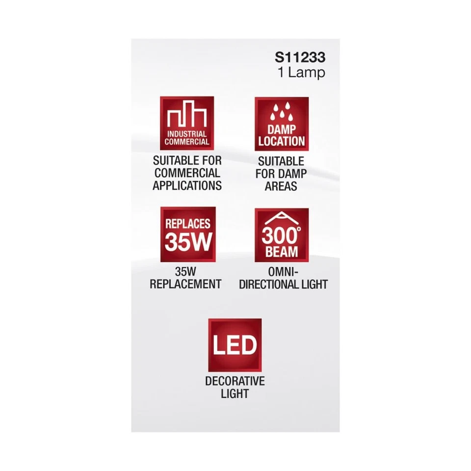 Satco S11233 - 3.5 Watt T4 JCD LED Bulbs - G9 - Frost - 4000K (5, 10 or 20 Pack) - Image 4 of 4