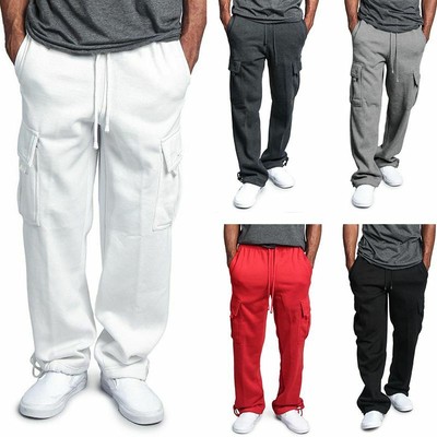 white plain joggers