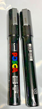 2 PC POSCA PC-5M Bullet shaped Paint Marker Medium point Sliver