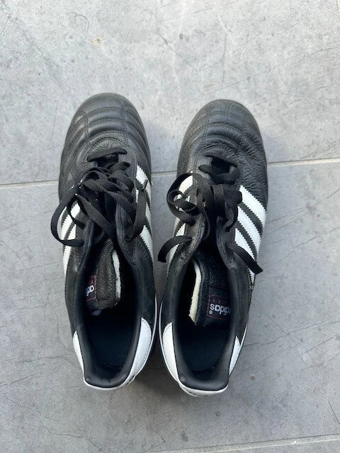 Scarpe Calcio Calcetto Adidas KAISER 5 TEAM Turf Nero Pelle - Immagine 2 di 4