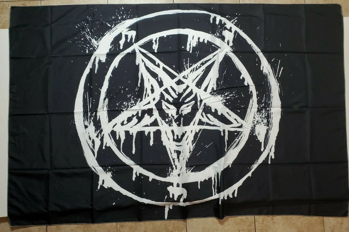 Pentagram Wall Tapestry Baphomet Evil Satanic 59