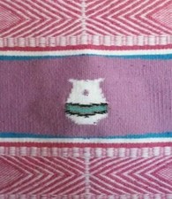 Navajo Rug Native American Indian Weaving Pottery Pictorial Tapestry - Chris Bia