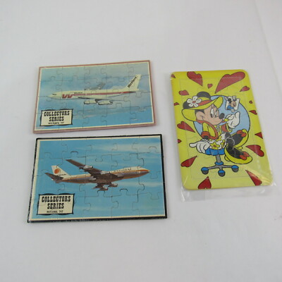 3 Different USPS Puzzle Postcards Minnie Mouse Planes Unopened USPS Packaging