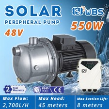 DC Solar Water Pressure Jet Pump High Pressure 48V 550W BLDC Motor + Controller