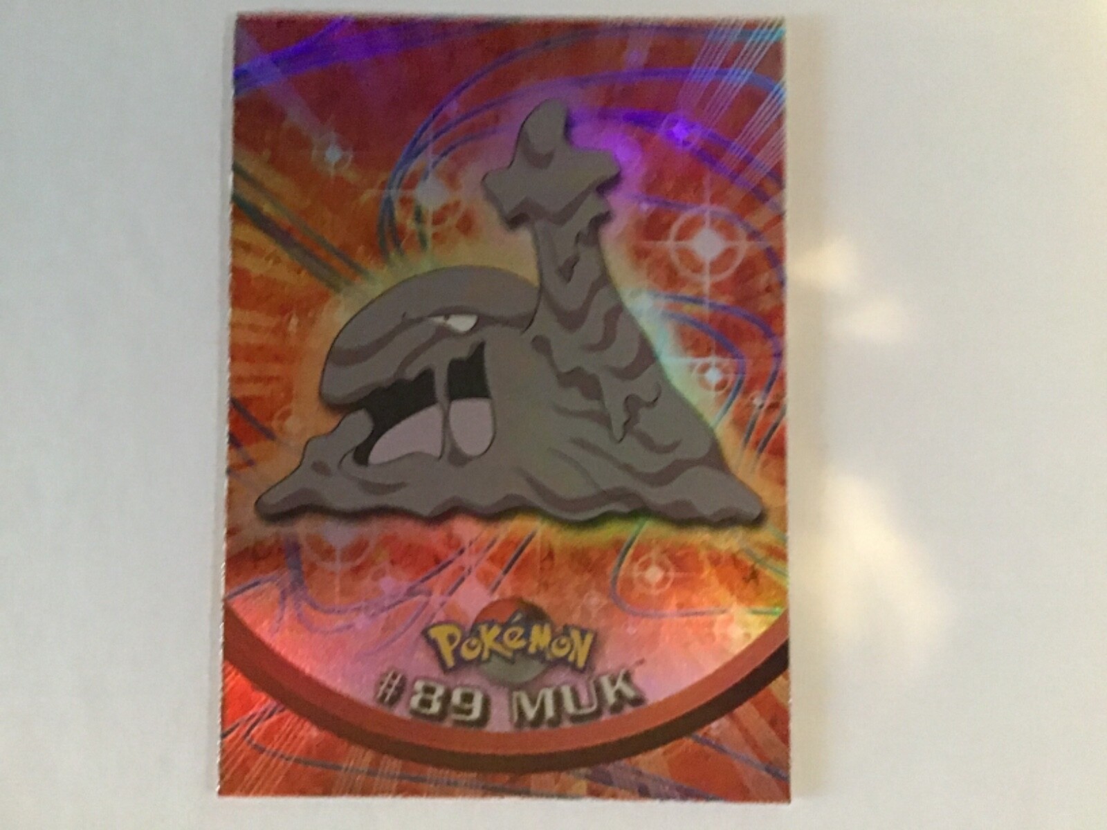 2000 TOPPS Chrome Pokemon Muk #89 TV Animation - Series 2 Holo Foil  