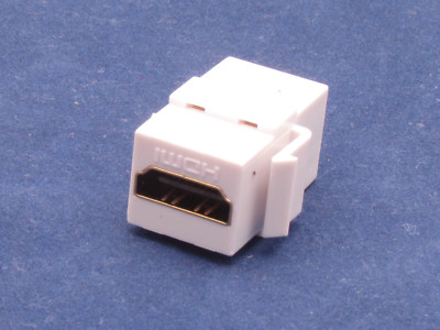 HDMI Snap-In Keystone Jack, Female to Female Coupler - White – Kitchen