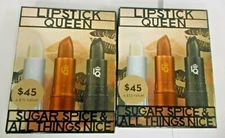 LOT OF 2 LIPSTICK QUEEN SUGAR SPICE & ALL THINGS NICE 3pc LIPSTICK NEW IN BOX