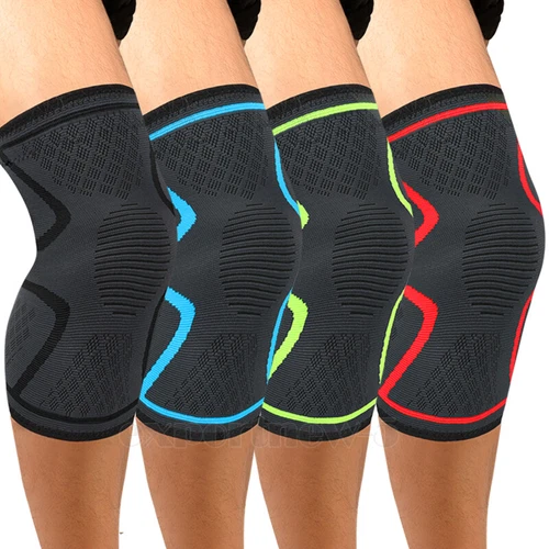 Elastic Knee Sleeve Support Brace for Joint Pain Injury Sprain Knee Cap Compress - Picture 9 of 66