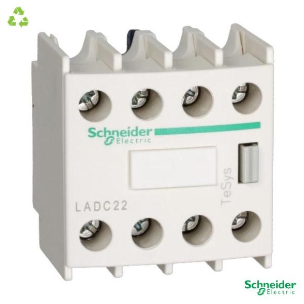SCHNEIDER ELECTRIC LADC22 Pack de 3 Bloc contacts aux frontaux Neuf
