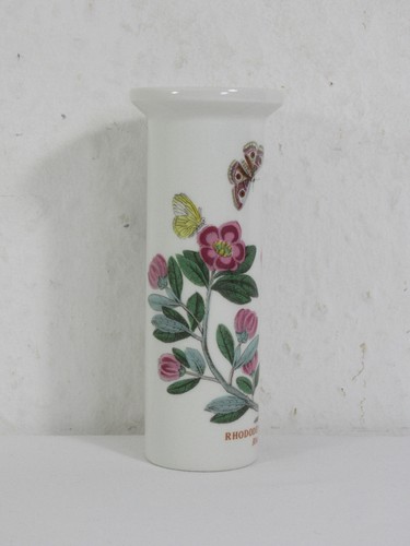 Portmeirion Botanic Garden 5.25" Small Bud Vase - Rhododendron Lepidotum - Picture 4 of 11