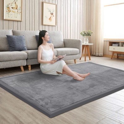 79x118inch Large 1.2'' Thick Play Mats Living Room Decoration Coral Velvet Carpet